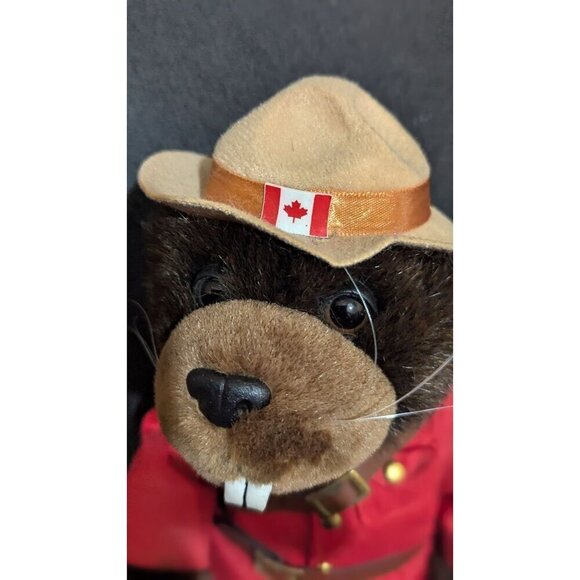 Bucky Beaver Stuffed Animal House Soft Toy Canadian Mountie RMCP Canada  10" - Picture 4 of 7